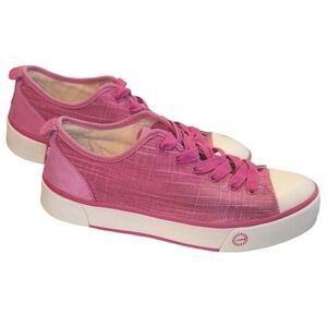 UGG Hally Pink  Canvas Sneakers with Thick soles